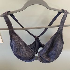 NWOT- Delimira Women's Front Closure Racerback Underwire Bra- SZ 36D